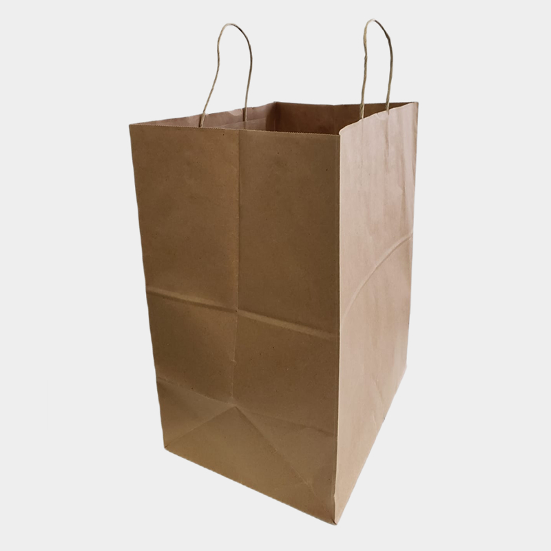 Bag Kraft Twisted Handle Senior  12"x9"x16"