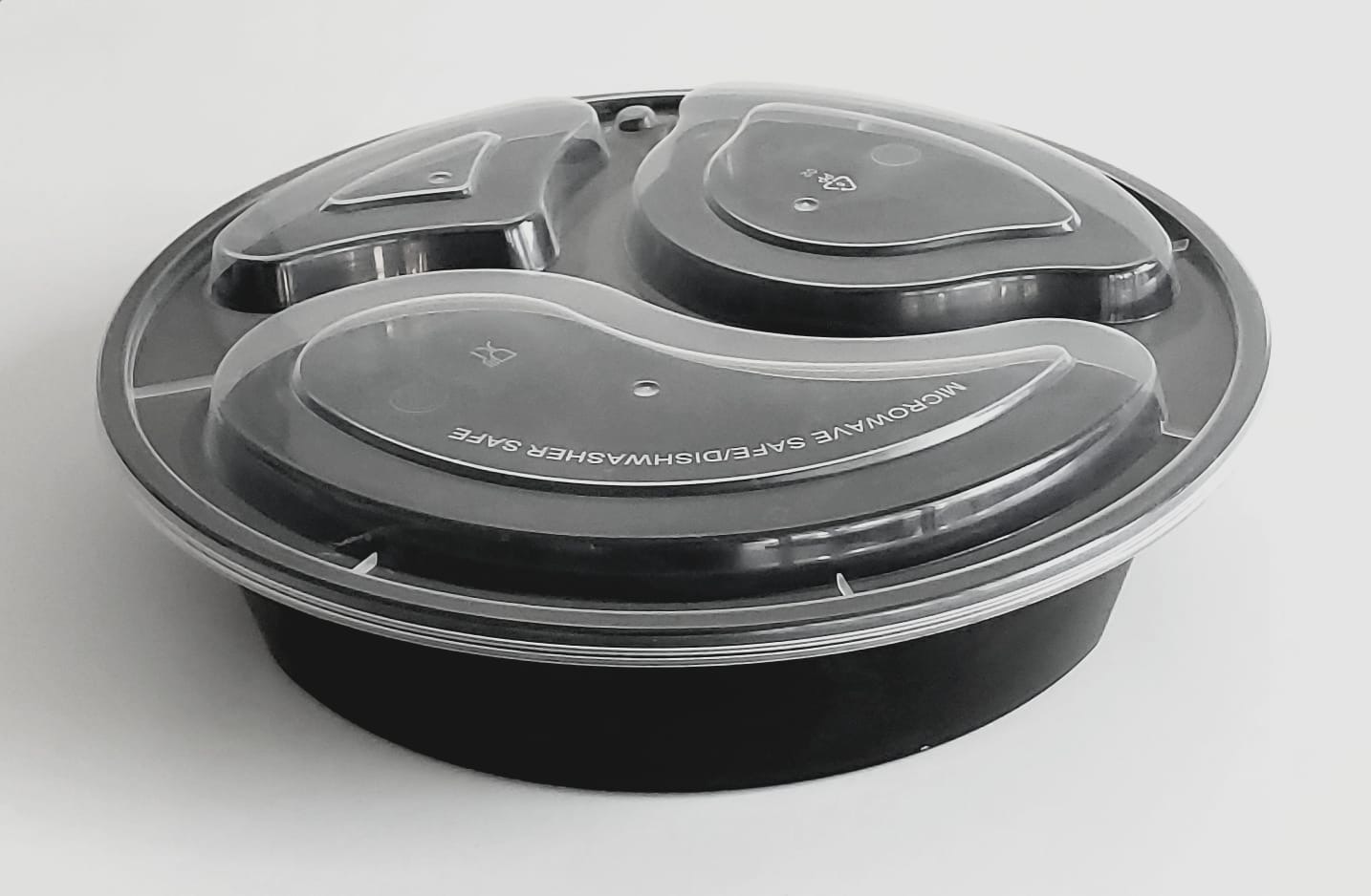 Microwaveable Round Container  3 Comp. 