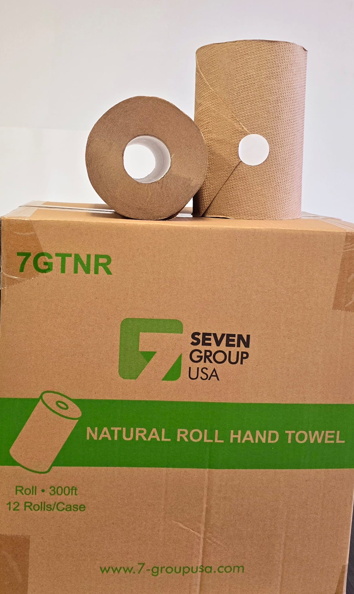 TOWEL ROLL NATURAL  H 20CM  1PLY   ROLL